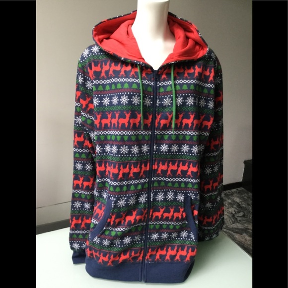 Christmas Mens Xmas Hoodie Sweatshirt 